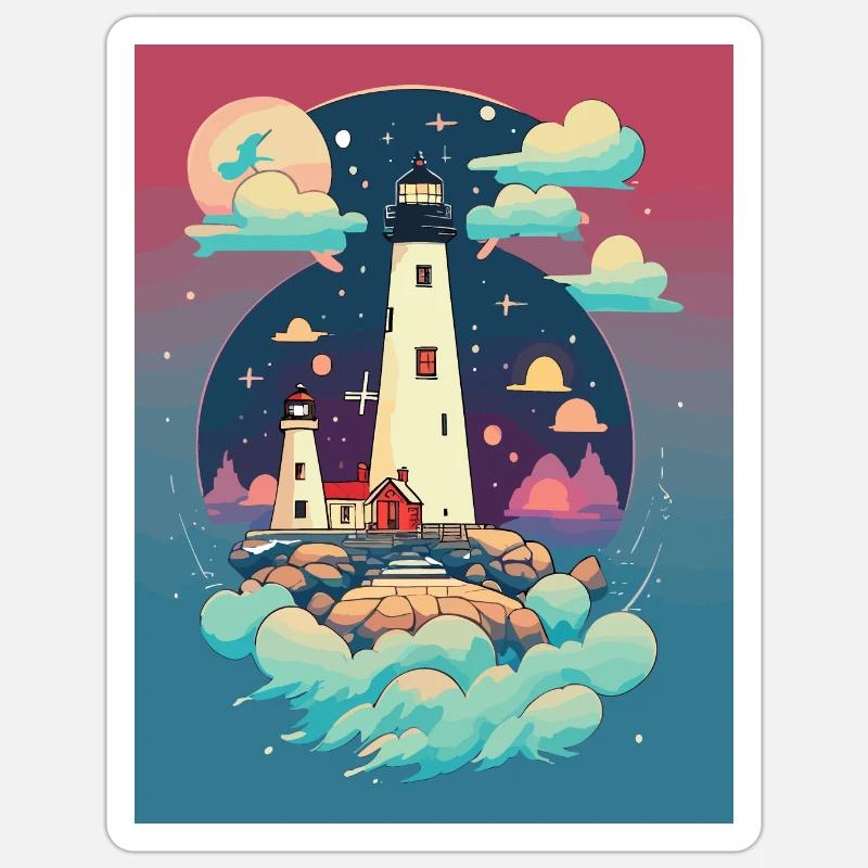 Lighthouse Sticker size S (10 x 10 cm)