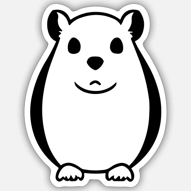 hamster Sticker taille S (10 x 10 cm)