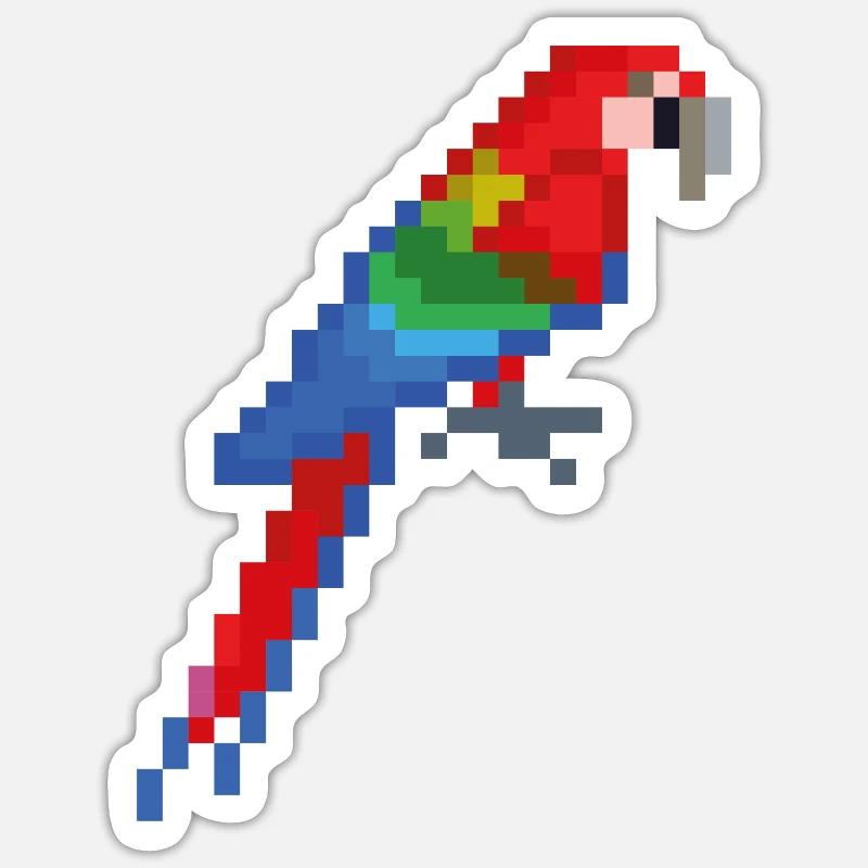 Vogel - Sticker Größe S (10 x 10 cm) - Mattweiß