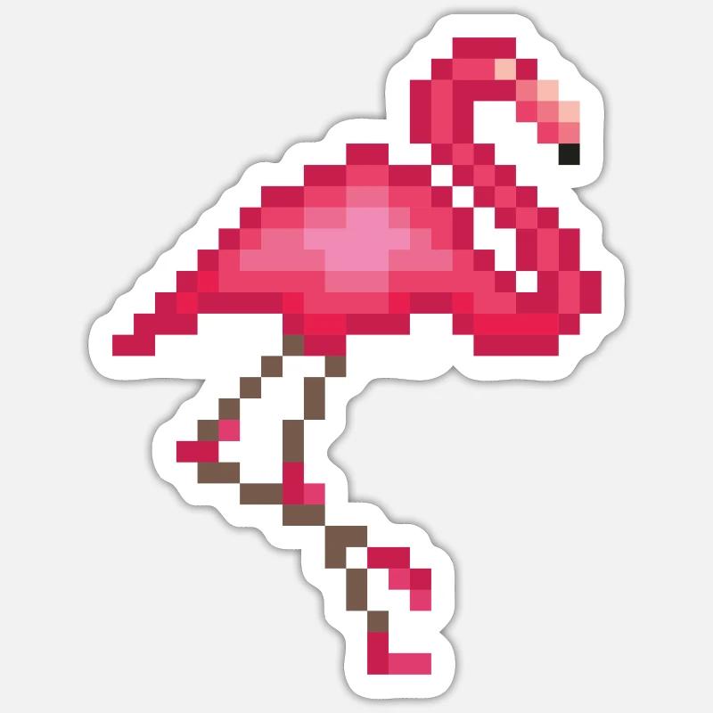 Flamingo Sticker Größe S (10 x 10 cm)