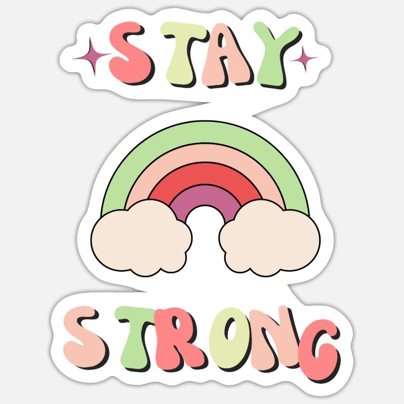 Affirmations positives de l’amour de soi Sticker taille S (10 x 10 cm)
