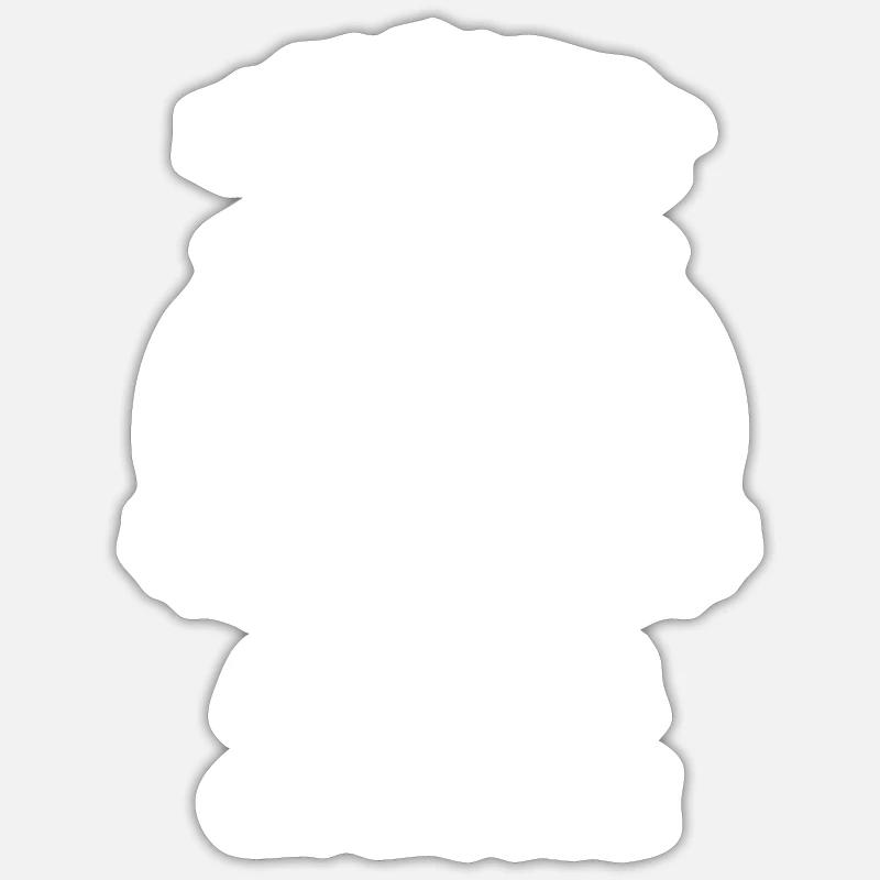Café, expresso, café et chocolat - Sticker taille S (10 x 10 cm) - blanc mat