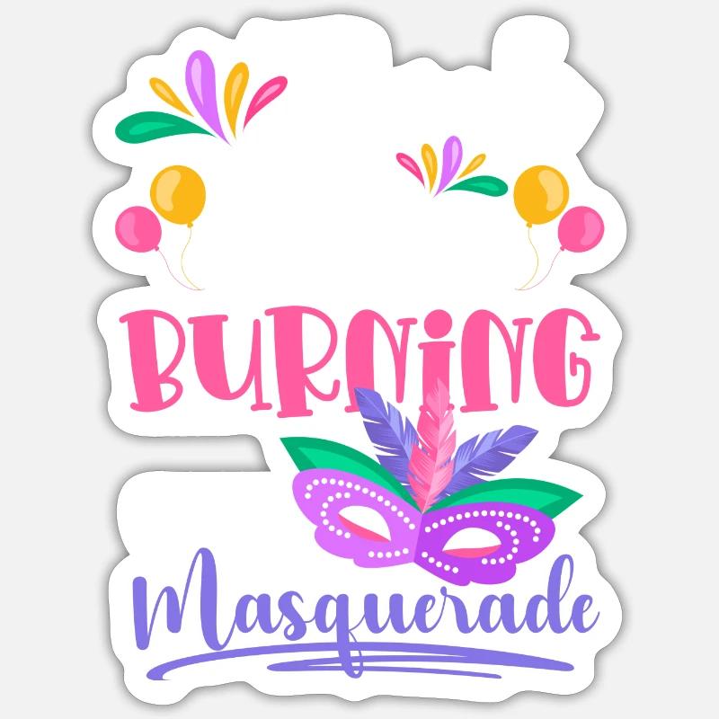 Festival de mascarade Second Face Sticker taille S (10 x 10 cm)