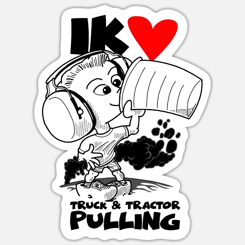 1220 TP Junge BW Sticker Größe S (10 x 10 cm)