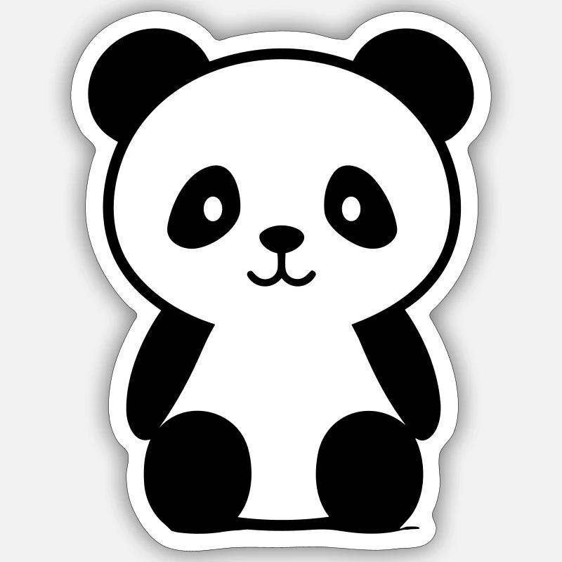 Petit ours - Sticker taille S (10 x 10 cm) - blanc mat