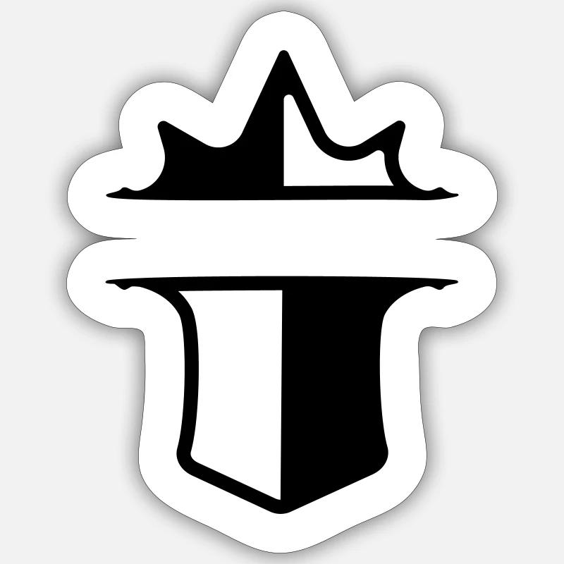 Wappen - Sticker Größe S (10 x 10 cm) - Mattweiß
