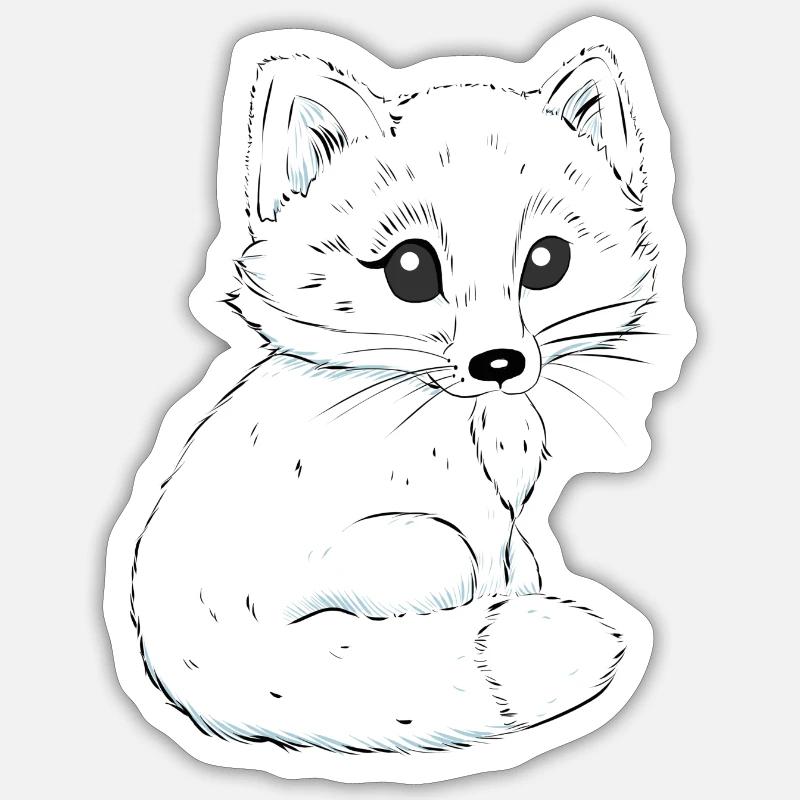 Fuchs Sticker Größe S (10 x 10 cm)