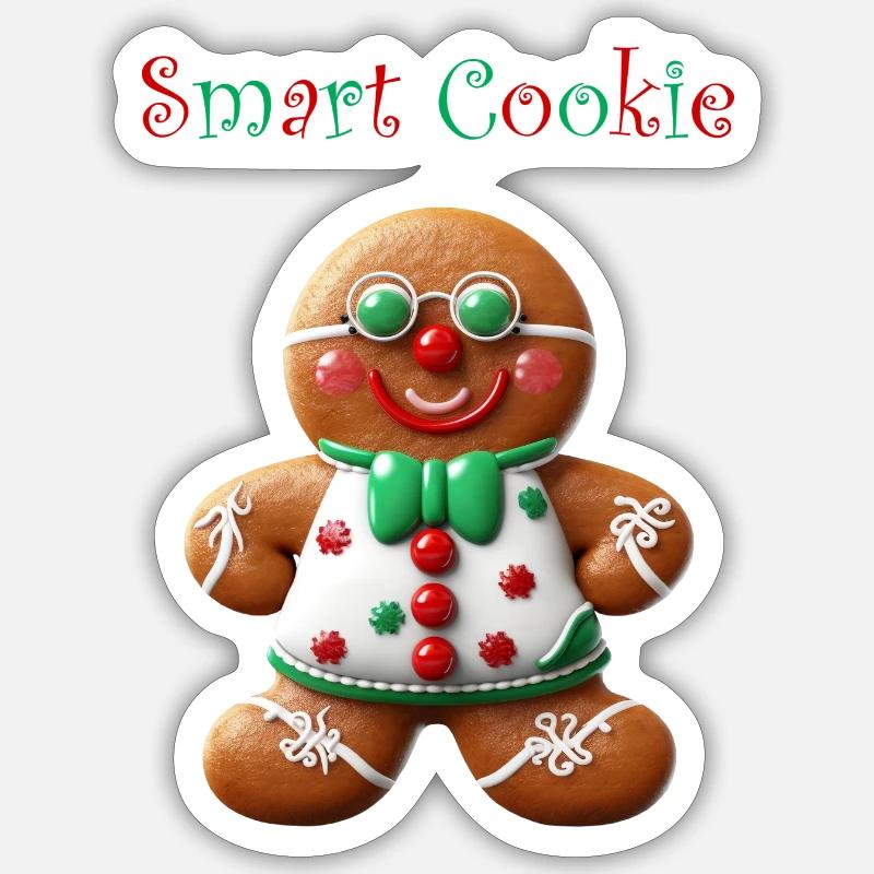 Lebkuchenmann Design Sticker Größe S (10 x 10 cm)