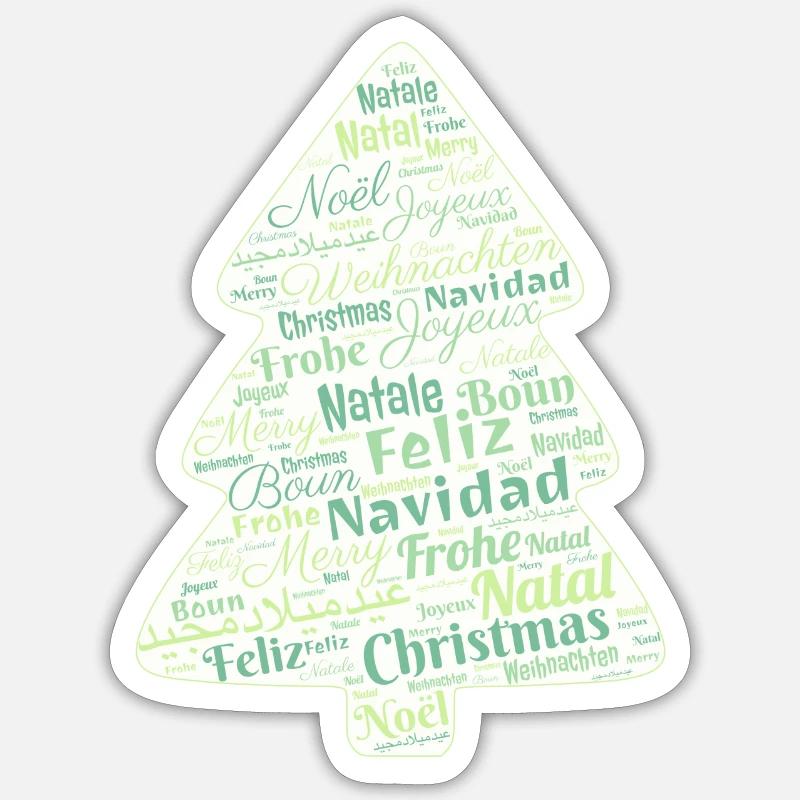 Weihnachtsgeschenk Sticker Größe S (10 x 10 cm)