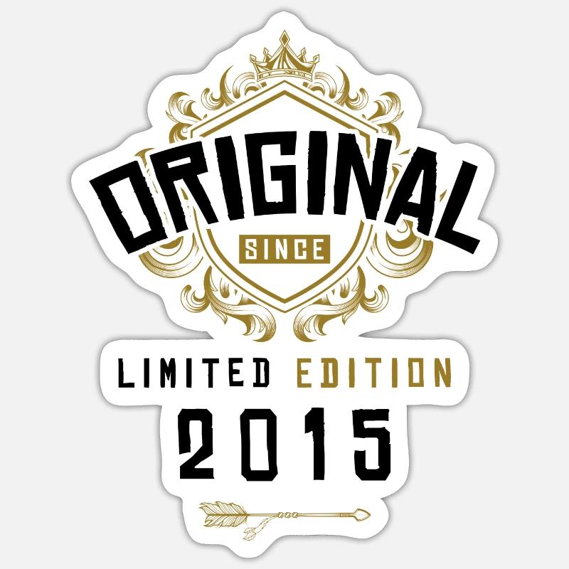 Anniversaire édition limitée 2015 - Sticker taille S (10 x 10 cm) - blanc mat