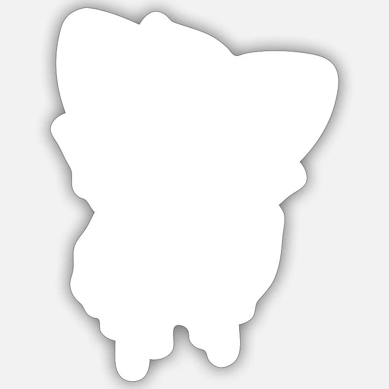Fuchs Comic - Sticker Größe S (10 x 10 cm) - Mattweiß