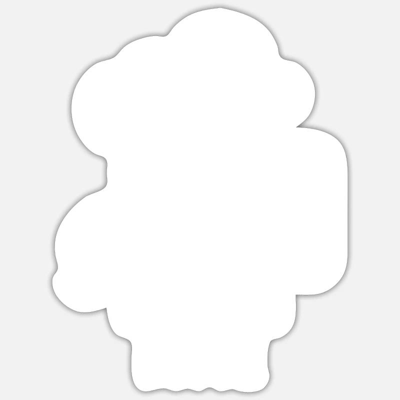 ein bier bitte white Sticker Größe S (10 x 10 cm)