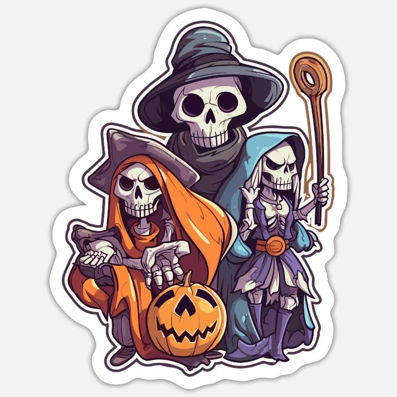 Witch 6 - Sticker size S (10 x 10 cm) - white matte