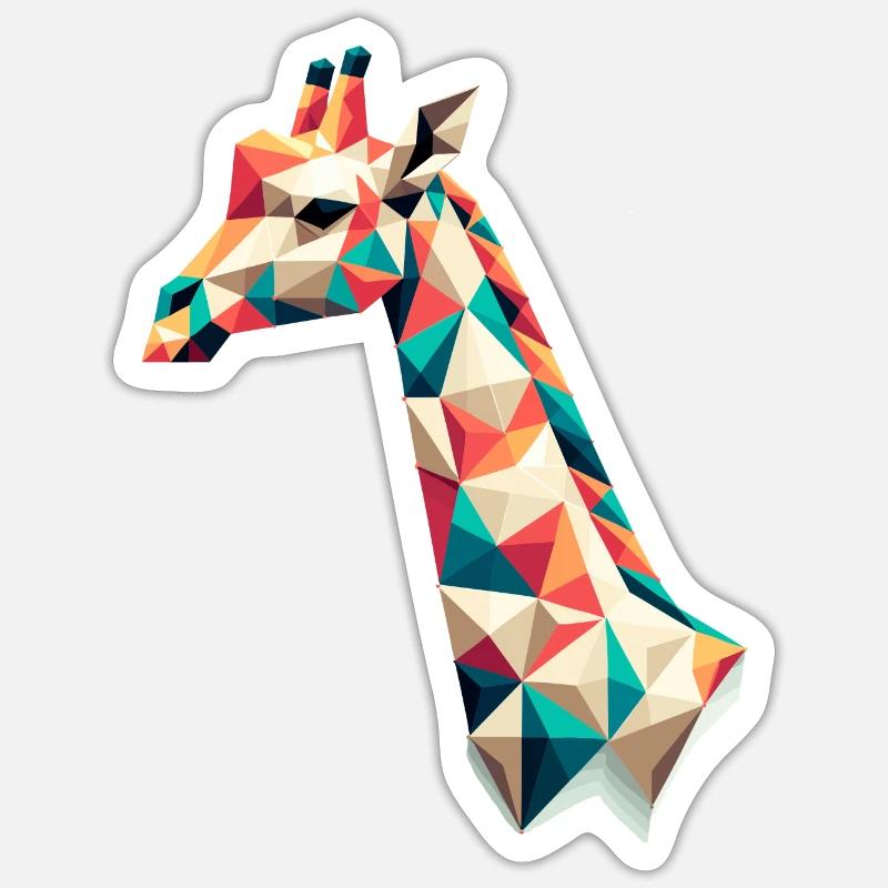 Giraffe // giraffe Sticker Größe S (10 x 10 cm)