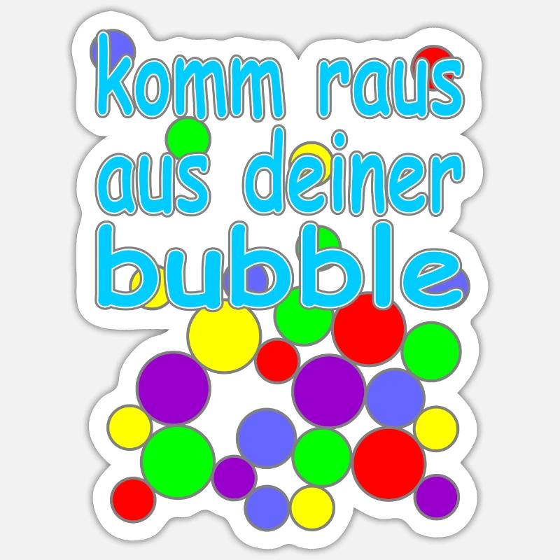 bubble deutsche Version Nr.2 Sticker Größe S (10 x 10 cm)