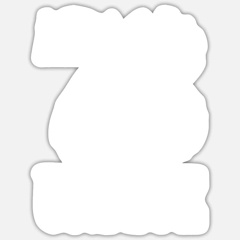 73 - Sticker Größe S (10 x 10 cm) - Mattweiß