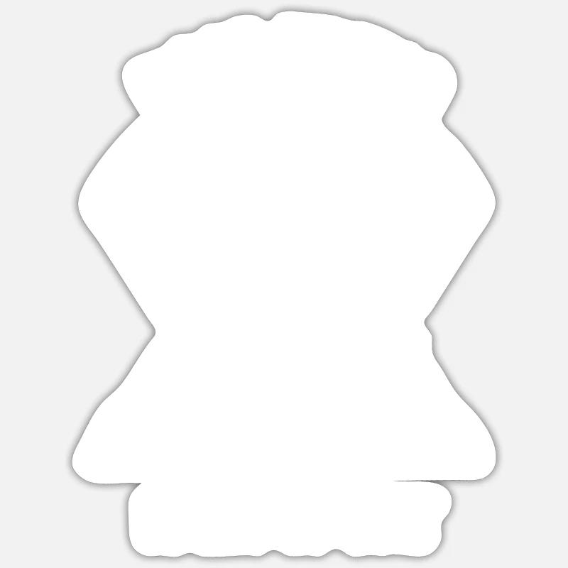 Rennrad - Sticker Größe S (10 x 10 cm) - Mattweiß