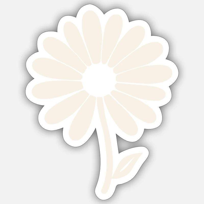 Gänseblümchen Grace Sticker Größe S (10 x 10 cm)