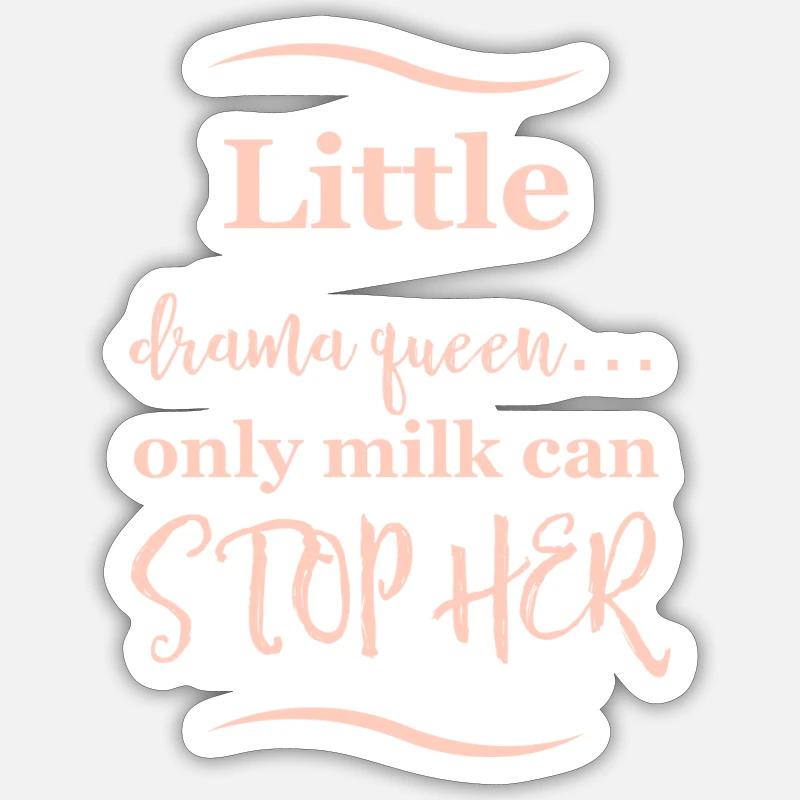 Babysprüche - Sticker Größe S (10 x 10 cm) - Mattweiß