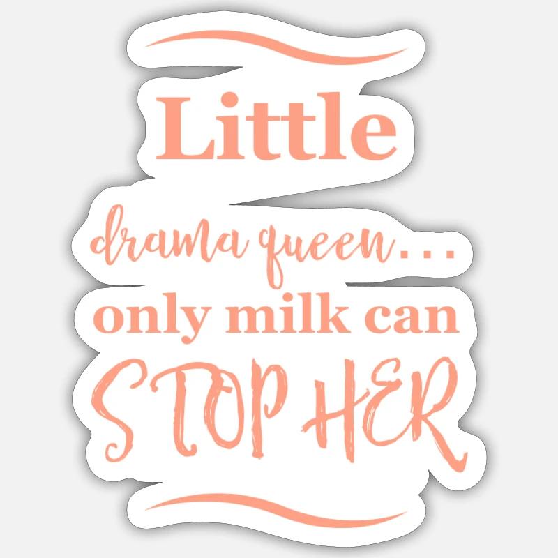 Dicton de bébé - Sticker taille S (10 x 10 cm) - blanc mat