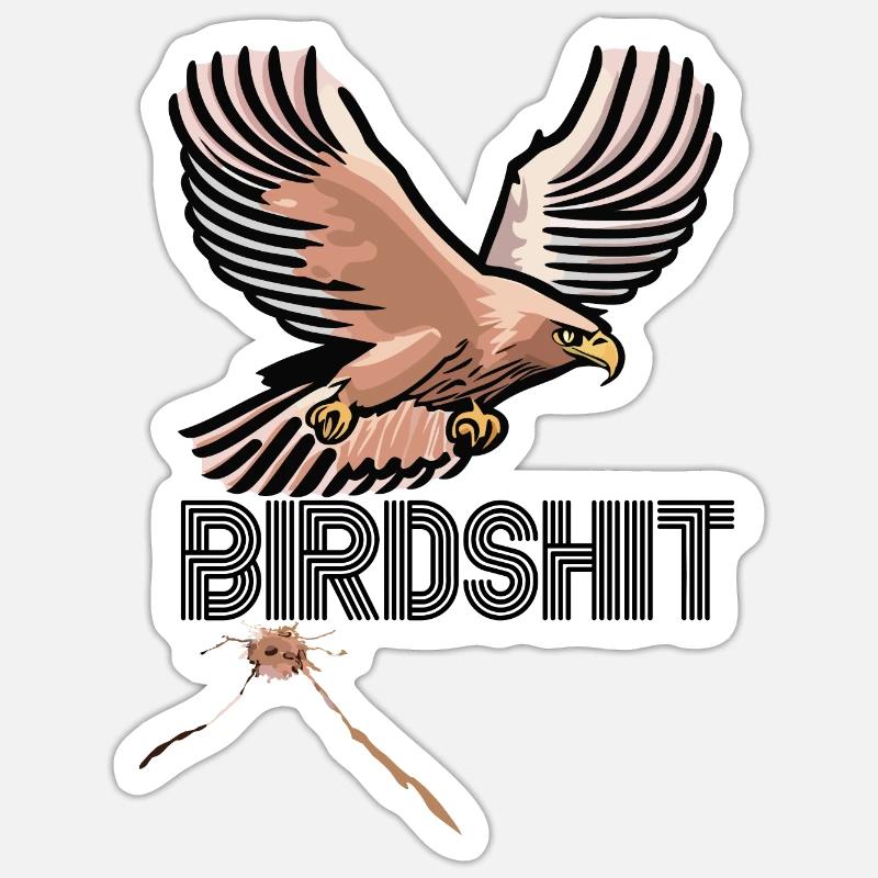 EAGLE BIRDSHIT - FARB-SCHEISSE Sticker Größe S (10 x 10 cm)