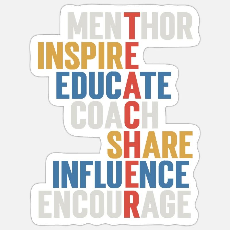 Lehrer Sticker Größe S (10 x 10 cm)