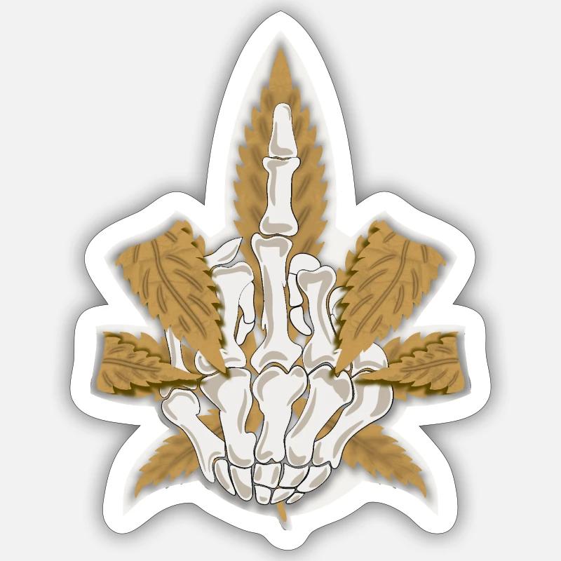 Skeleton Sheet - Sticker size S (10 x 10 cm) - white matte