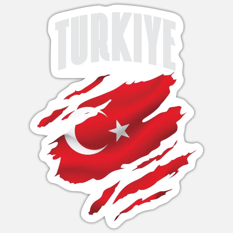 Turkey - Turkish as a gift - Sticker size S (10 x 10 cm) - white matte