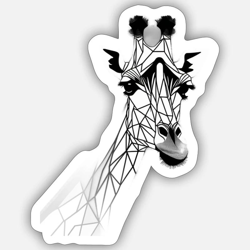 Giraffe Sticker Größe S (10 x 10 cm)