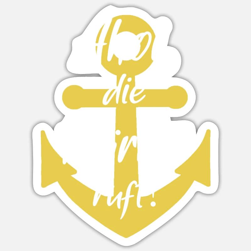 Ahé que Müritz appelle - Sticker taille S (10 x 10 cm) - blanc mat