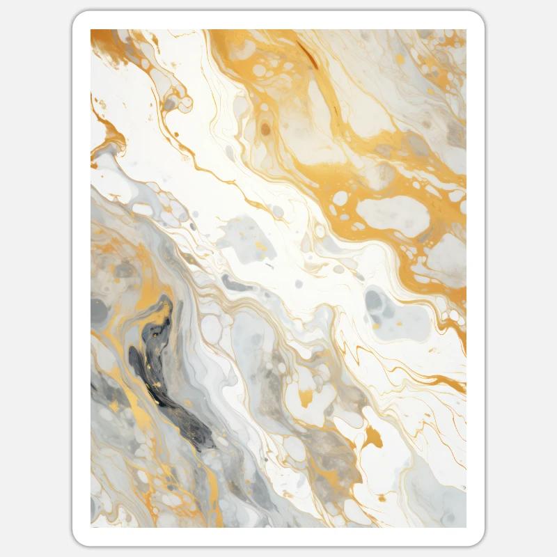 Marble Stone - Sticker size S (10 x 10 cm) - white matte