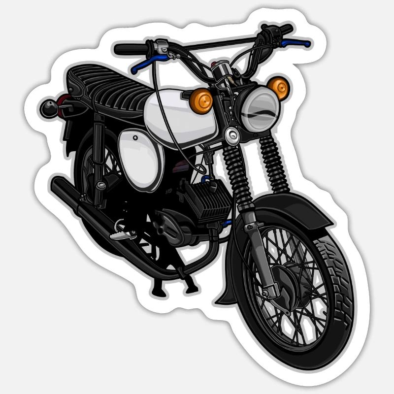 S51 (white) // Illustration - Sticker size S (10 x 10 cm) - white matte