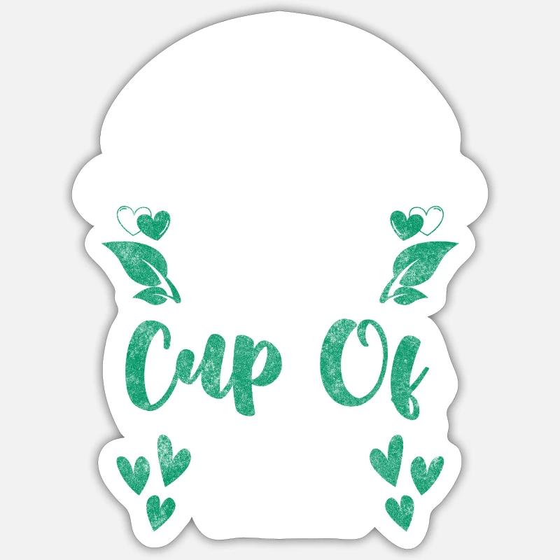 Tea drinker chamomile Sticker size S (10 x 10 cm)
