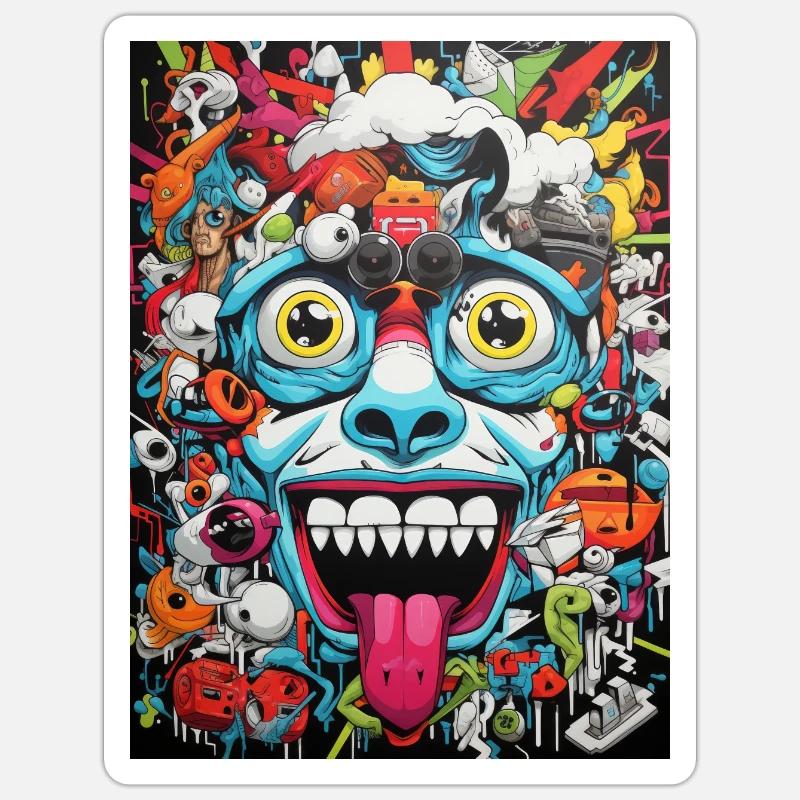 [MB] Unverschämter Affe Sticker Größe S (10 x 10 cm)