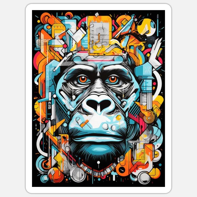 [MB] Na du Affe Sticker Größe S (10 x 10 cm)