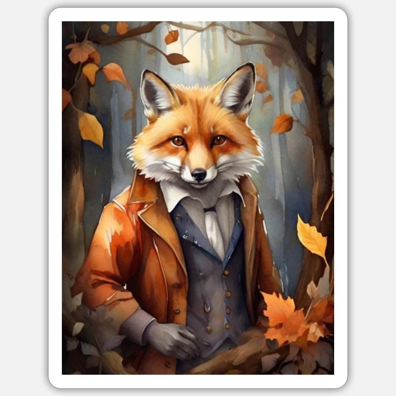 fox Sticker size S (10 x 10 cm)