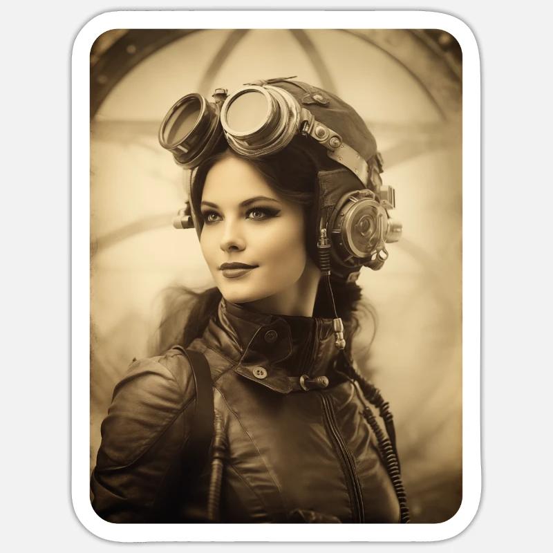 ready for take-off - Sticker size S (10 x 10 cm) - white matte