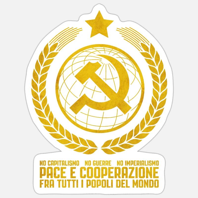 Communist Internationalism - Sticker size S (10 x 10 cm) - white matte