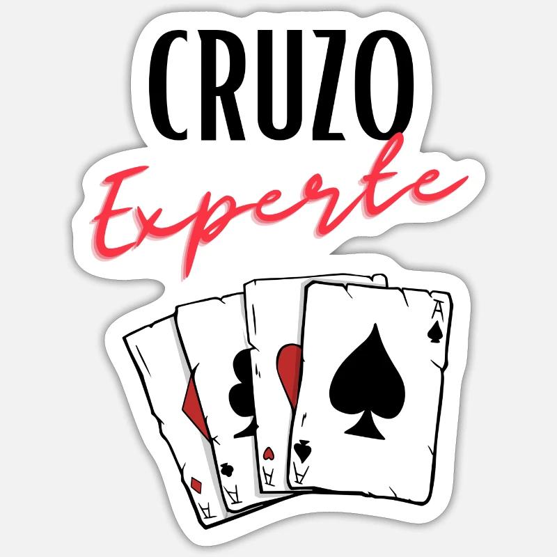 Cruzo Experte - Sticker Größe S (10 x 10 cm) - Mattweiß