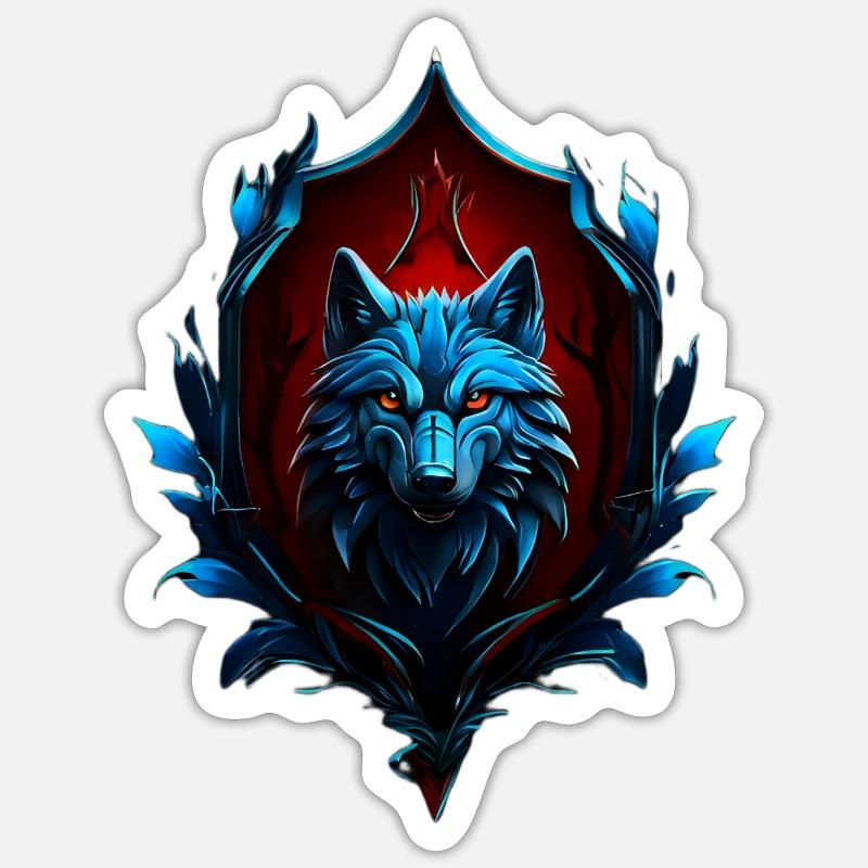 Wolf Sticker taille S (10 x 10 cm)