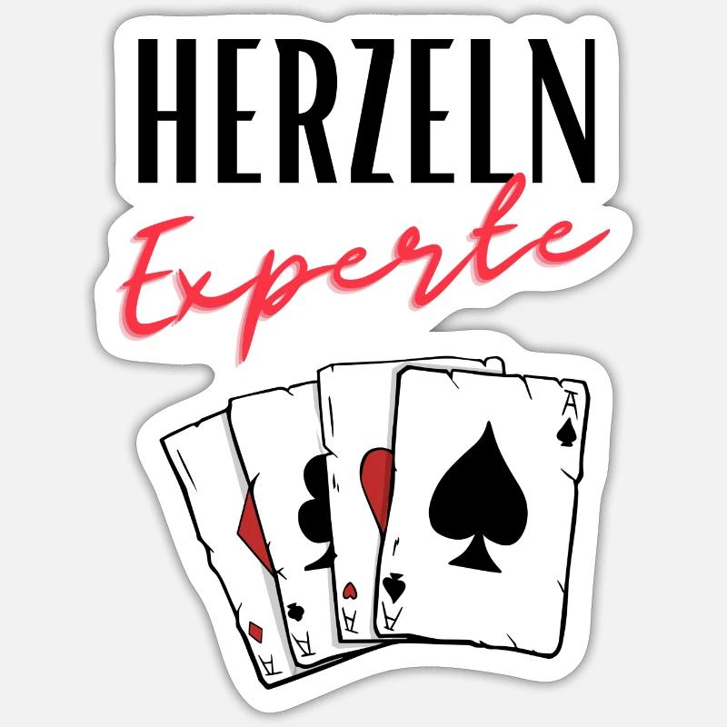 Herzeln Expert - Sticker taille S (10 x 10 cm) - blanc mat