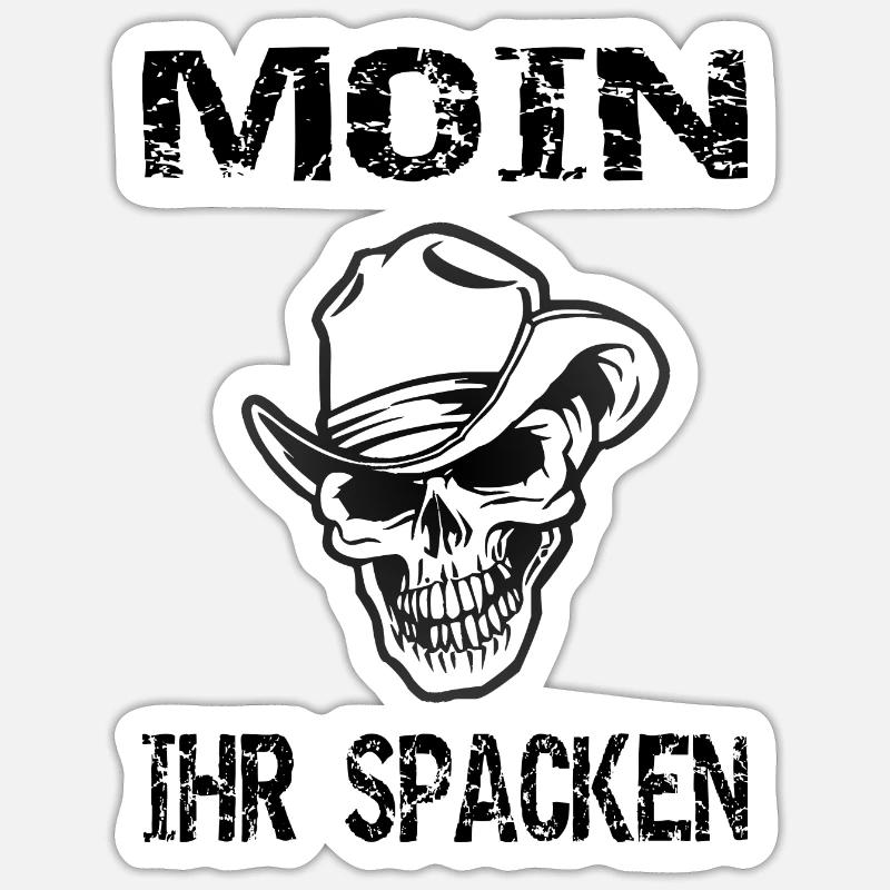 Moin - Sticker Größe S (10 x 10 cm) - Mattweiß