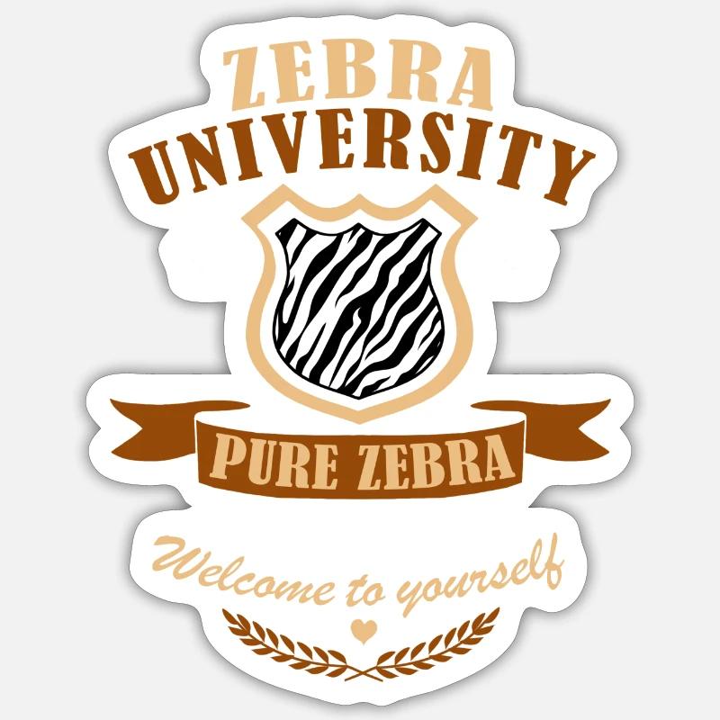 Zebra-Diplom Sticker Größe S (10 x 10 cm)