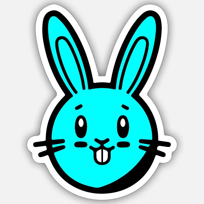 Bunny Easter Sticker size S (10 x 10 cm)