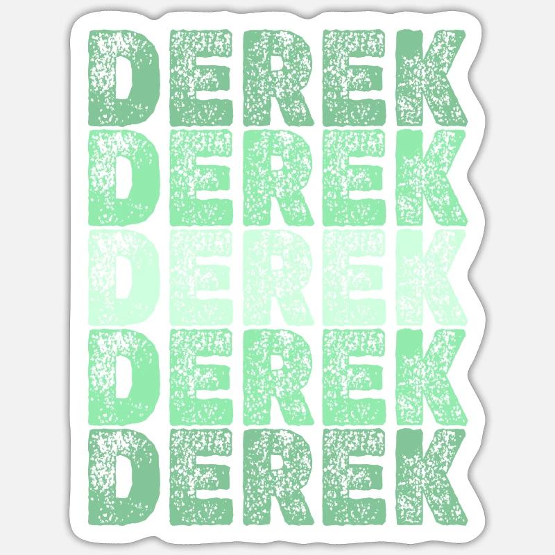 Derek : Derek Sticker taille S (10 x 10 cm)