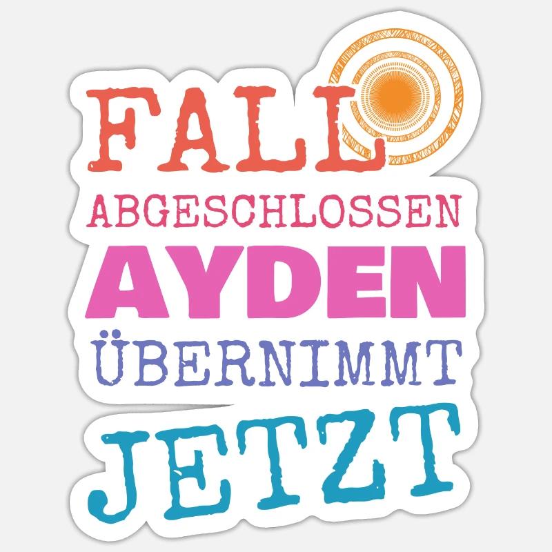 Gift for Ayden Sticker size S (10 x 10 cm)