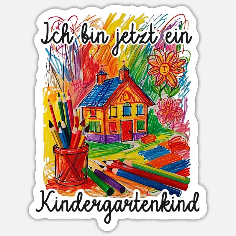 Kindergartenkind Sticker Größe S (10 x 10 cm)