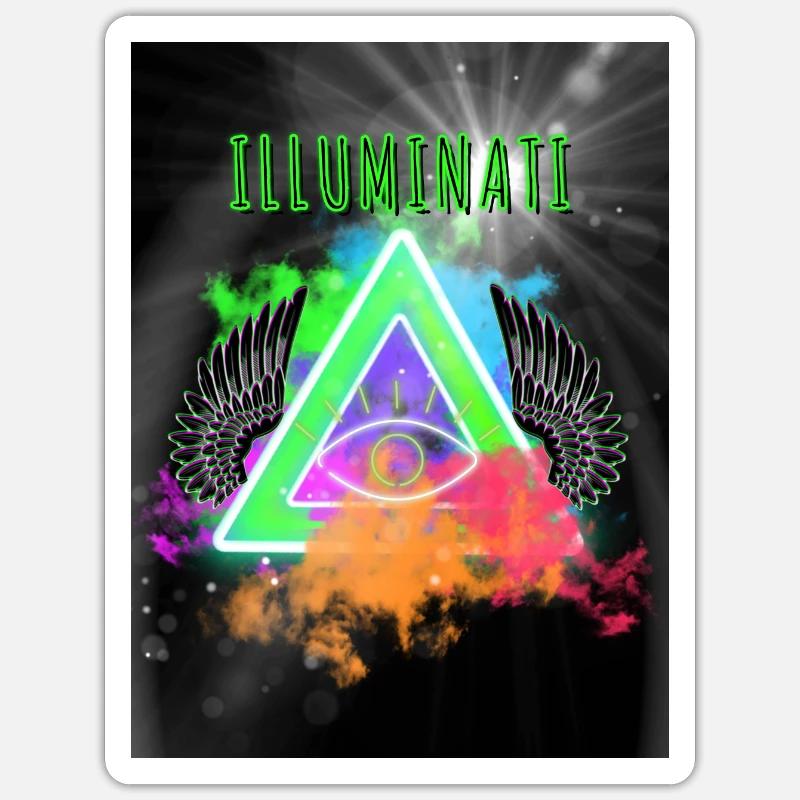 Illuminati Sticker Größe S (10 x 10 cm)