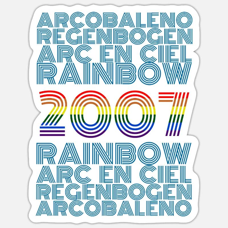 arc 2007 - Sticker size S (10 x 10 cm) - white matte