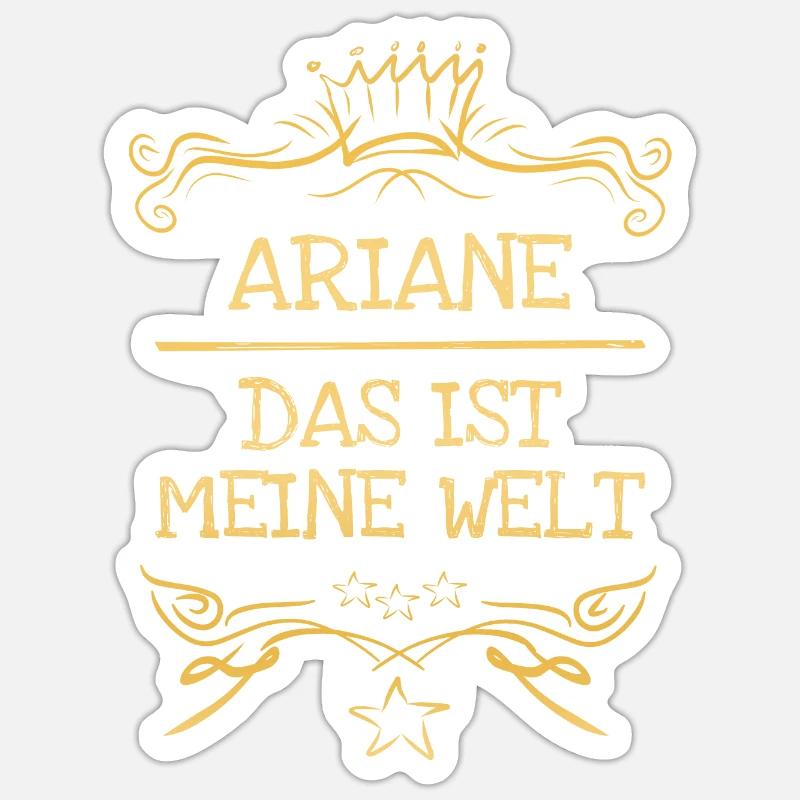 Mädchenname Ariane Sticker Größe S (10 x 10 cm)